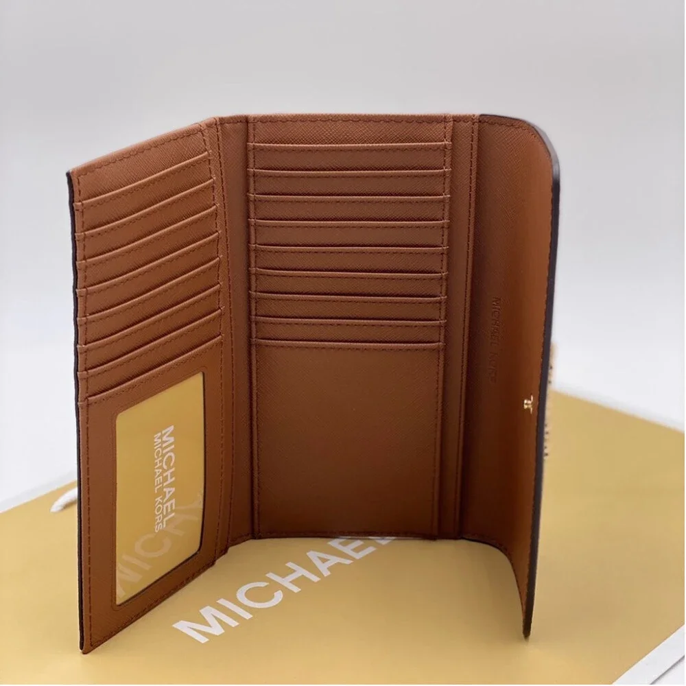 Michael Kors Jet Set Trifold Wallet Brown